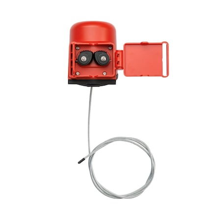 Brady No-Handle Valve Lockout with 3FT Cable for Ball and Gate Valves Red 175644